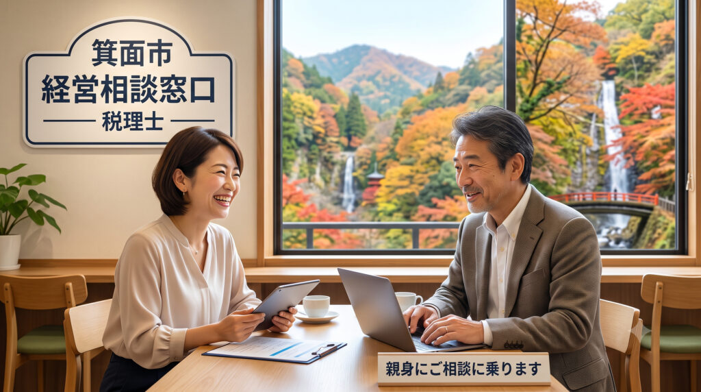 箕面市で経営者が相談しやすい税理士を見つけたイメージ