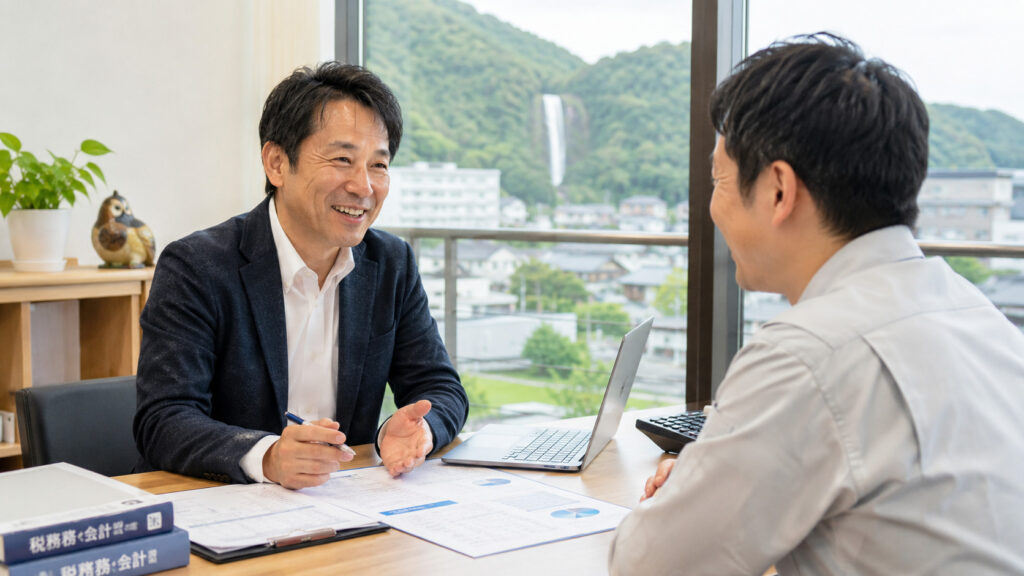 月次面談での会話から税務以外の相談につながったイメージ
