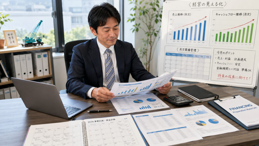 融資に普段から備える経営のイメージ