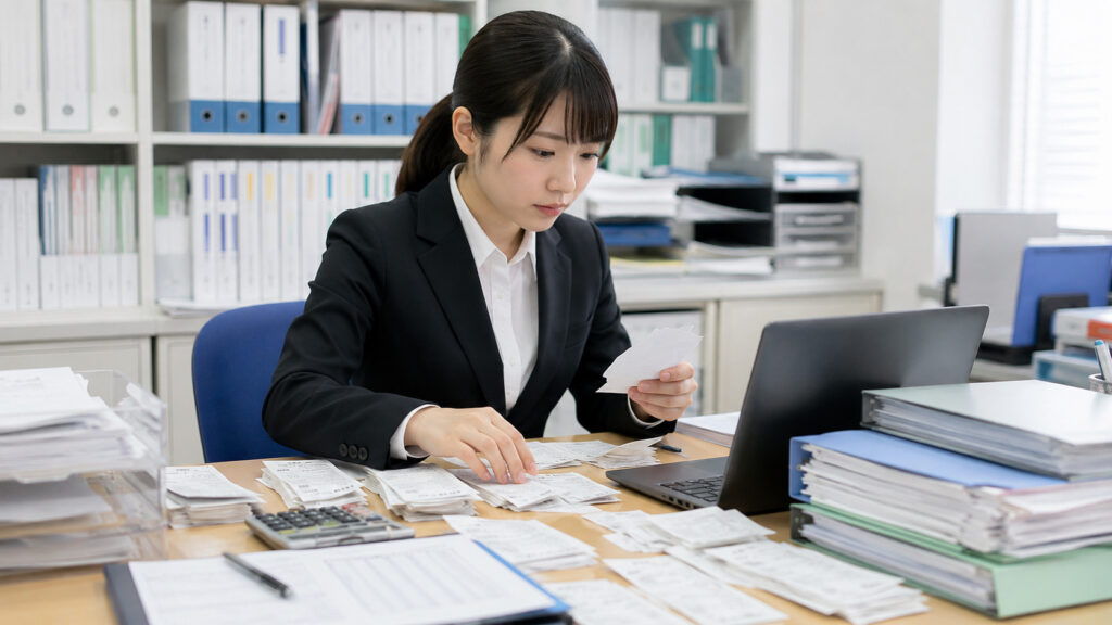 新人時代の会計入力業務のイメージ
